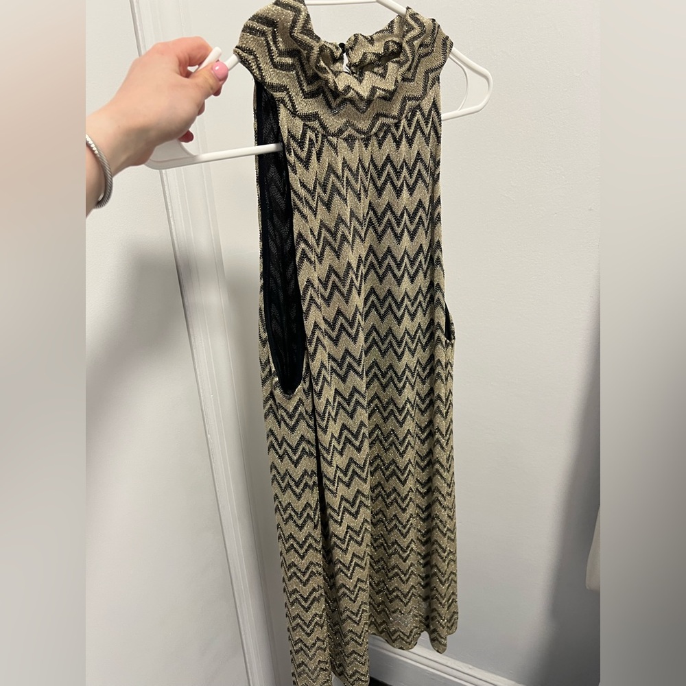 Missoni Black and Cream Chevron Dress